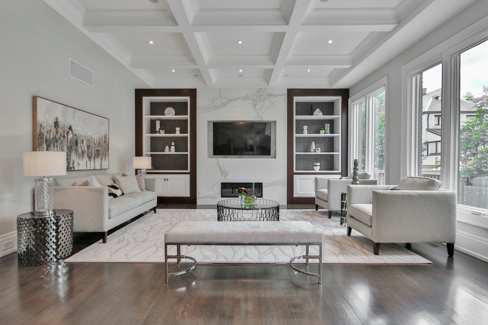 Photo by Lotus Design N Print white wooden coffee table near white sofa